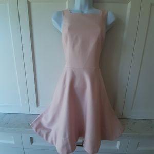 Pale pink fit & flare Club Monaco cocktail dress